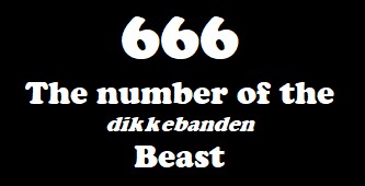 666 The number of the beast